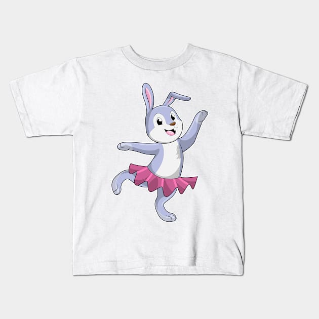 Rabbit as Ballerina at Ballet Kids T-Shirt by Markus Schnabel